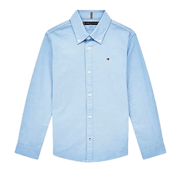 Tommy Hilfiger Boys Shirt Oxford s/s 08358 Shoreshire Blue